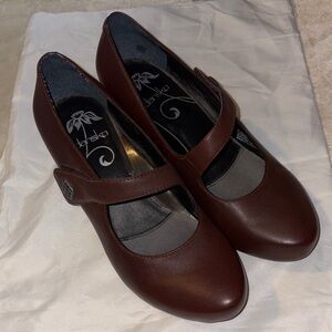 Dansko Women's Brown Mary Jane Heels